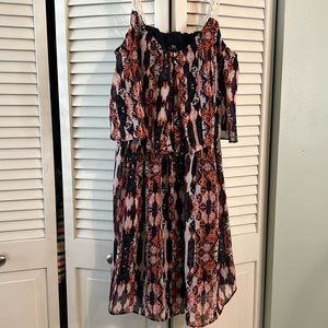 NWOT I.N. San Francisco Printed Beach Dress